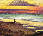 Georges Lemmen Beach at Heist painting